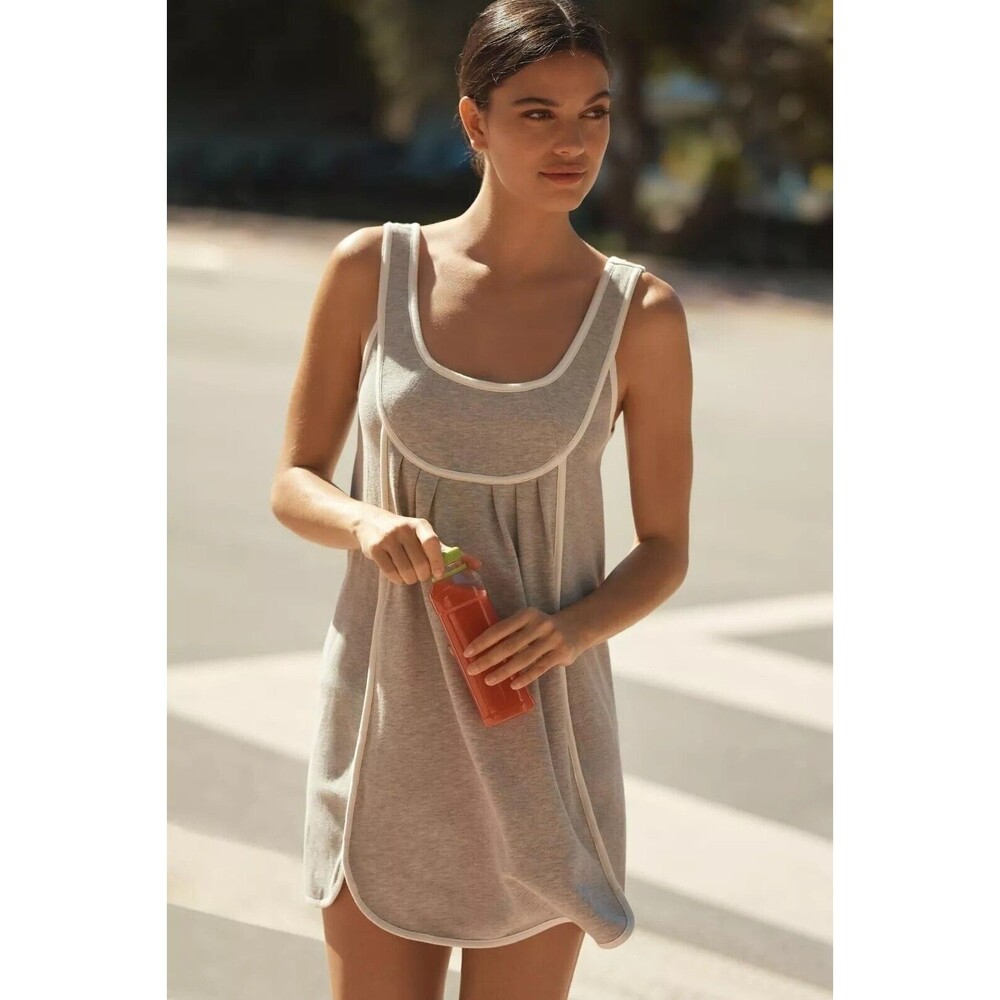 Anthropologie Gray Mini Dress